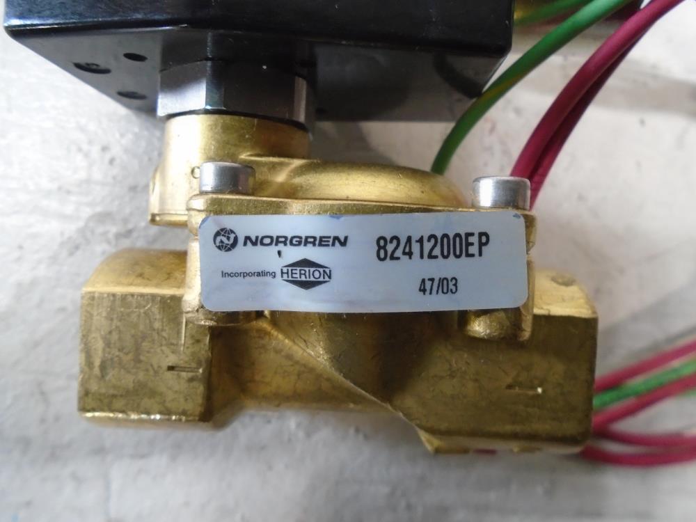 Herion 3827 Solenoid with Norgren 1/2" NPT Brass Valve 8241200EP